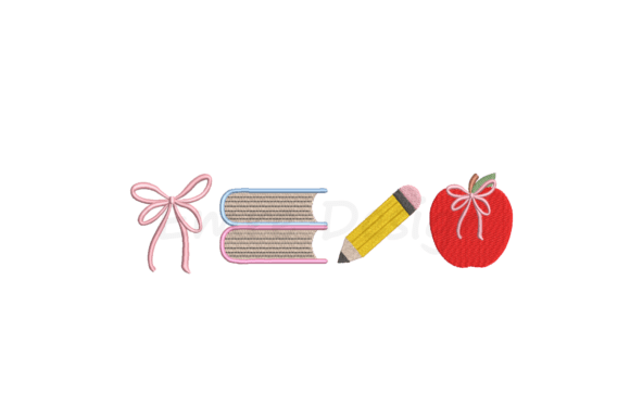 Coquette School Embroidery for Graduation Sales