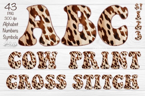 Cow Alphabet PNG Cross Stitches Review