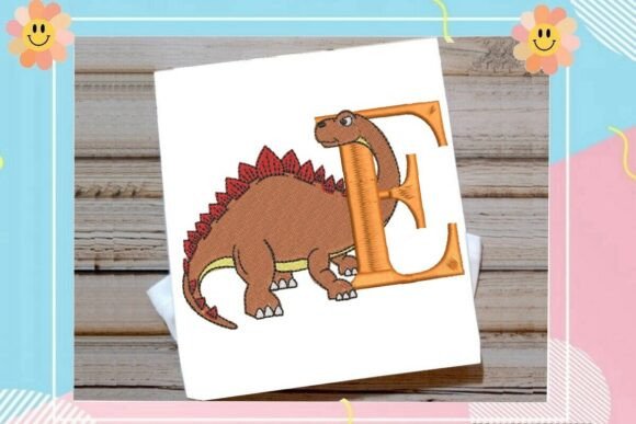 Dinosaur Monogram Letter E: Craft Fair Review