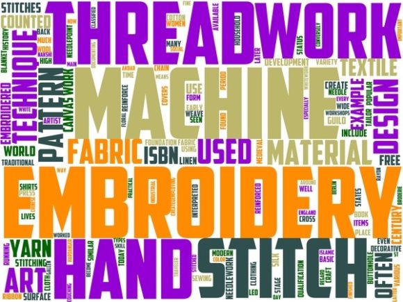 Embroidery Wordart Background: A Business Design Review
