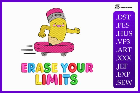 Erase Your Limits Baby Quote: Embroidery Review