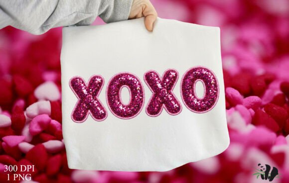 Faux Embroidery Pink XOXO PNG: A Designer’s Review