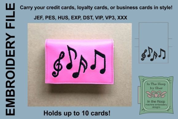Music Notes Credit Card Wallet Design Review