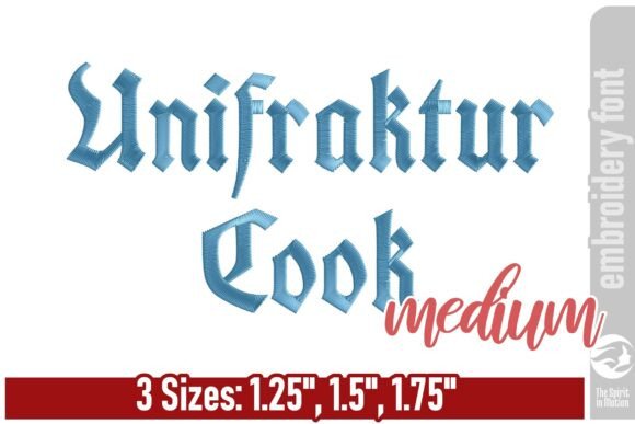 Unifraktur Cook Embroidery Font: A Designer's Review